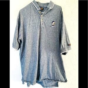 VINTAGE DISNEY DWARF DOPEY EMBROIDERED GOLF POLO FOURSOME MENS XL